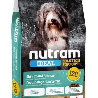 Nutram Ideal (I20) Skin, Coat and Stomach Lamb and Brown Rice Dog 25lbs