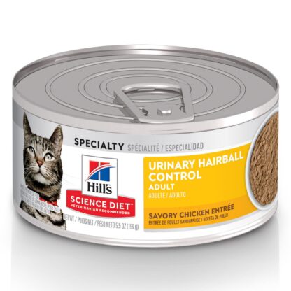 Hill's Science Diet Urinary & Hairball Control Cat Chicken 5.5oz