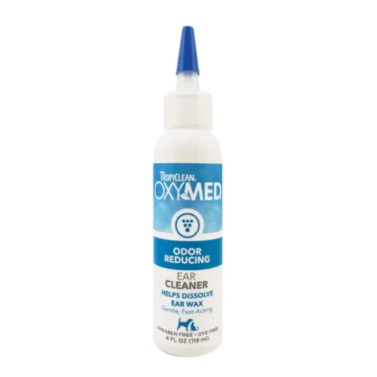 TropiClean OxyMed Ear Cleaner for Cat & Dog 4oz