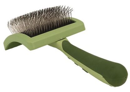 Safari Curved Firm Slicker Brush W Coated Tip Long Hair