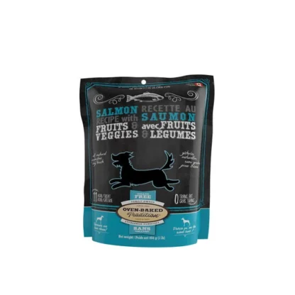 Oven Baked Tradition Grain Free Salmon With Fruits & Veggies Dog Treats 1lb
