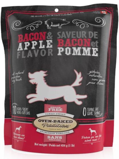 Oven-Baked Tradition  Grain-Free Bacon & Apple Dog Treat 1lb