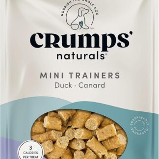 Crumps Naturals Mini Trainers Semi Moist Duck Dog Treats 10.6oz