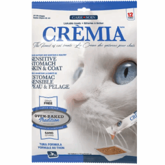 Oven-Baked Tradition Cremia Sensitive Stomach , Skin & Coat Tuna Lickable Cat Treats 12 Tubes