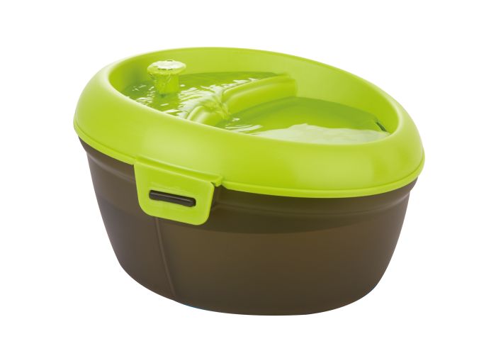 H2O drinking fountain for dog (6 liters) black and green