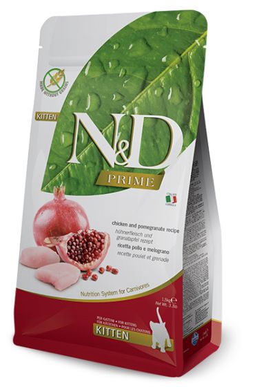 Farmina N&D Prime Chicken & Pomegranate Kitten Food 5kg