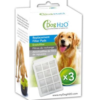 H2O replacement filters for dog or cat fountains - 3 Pk