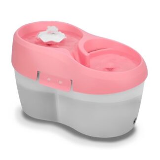 H2O Tornado Drinking Fountain For Cat (2 Liters) Pink On White