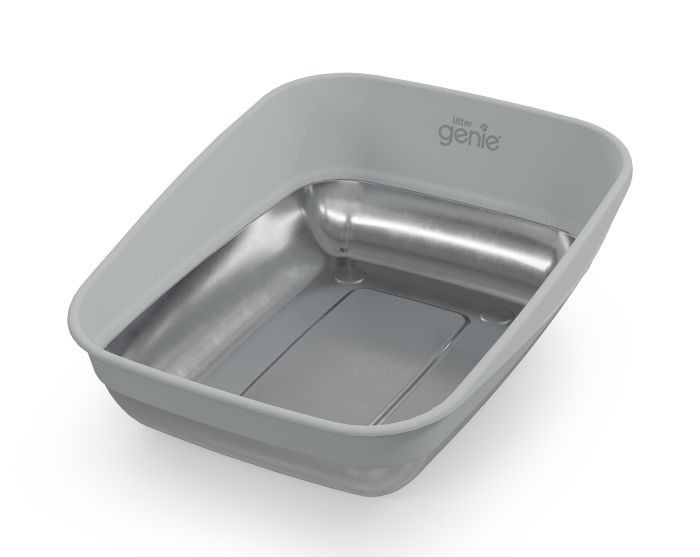 Litter Genie Platinum Litter Pan Stainless Steel X-Large