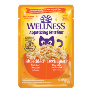 Wellness® Appetizing Entrées™ Shredded Chicken Recipe in Sauce Wet Cat Food 1.4oz