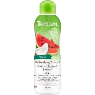 Tropiclean Watermelon Refreshing Pet Shampoo And Conditioner, Naturally Derived Ingredients 20oz