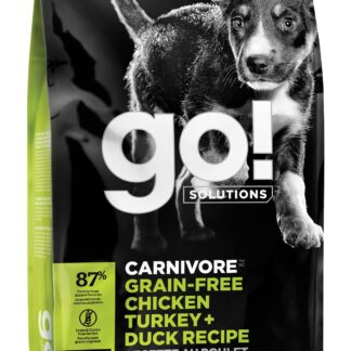 Go Carnivore Grain Free Chicken Turkey Duck Puppy Dog 3.5lb