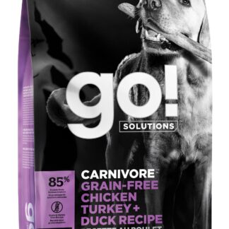 Go Carnivore Grain Free Chicken Turkey Duck Senior Dog 22lb