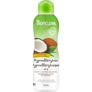 Tropiclean Gentle Coconut Hypoallergenic Puppy & Kitten Shampoo, For Pets With Allergies 20oz