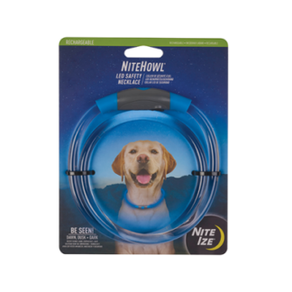 Nite Ize Nitehowl LED Safety Dog Necklace Blue