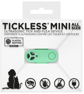 TICKLESS® Mini Rechargeable Ultrasonic Tick and Flea Repellent  Mentha Green