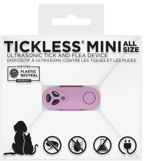TICKLESS® Mini Rechargeable Ultrasonic Tick and Flea Repellent Pink