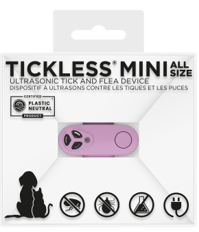 TICKLESS® Mini Rechargeable Ultrasonic Tick and Flea Repellent Pink