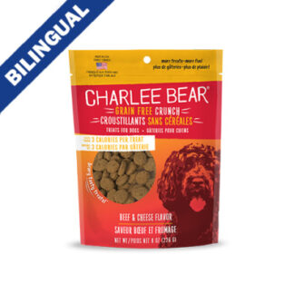 Charlee Bear Grain Free Crunchy Beef & Cheese Dog Treat 8oz