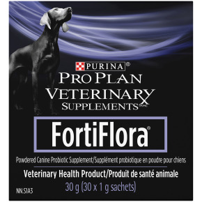 Purina Pro Plan Veterinary FortiFlora Probiotic Powdered Dog Supplements 30 x 1g Sachets