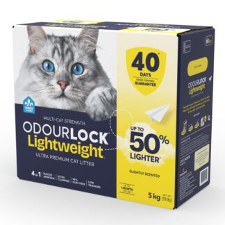 Odourlock Lightweight Slightly Scented Clumping Cat Litter  5kg