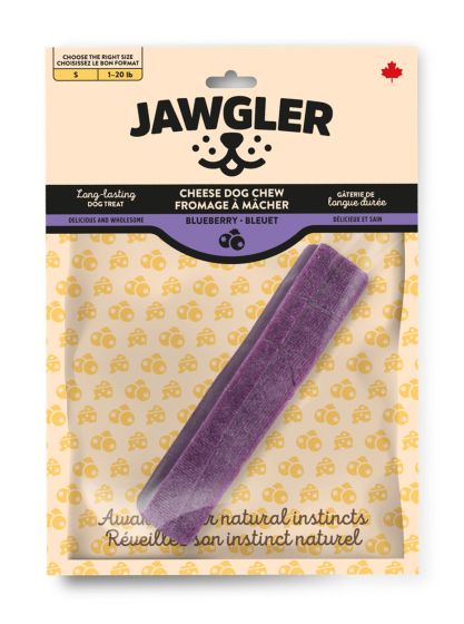 Jawgler Cheese Dog Chew Blueberry, Large 130g